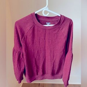 Aerie Cropped sweatshirt sweater with sleeve detail